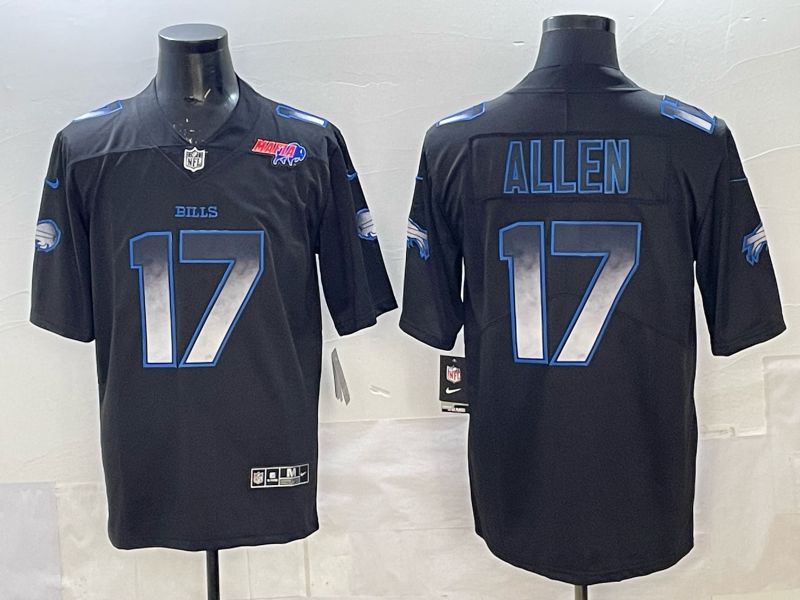 Men 2025 Buffalo Bills #17 Allen black Limited Nike NFL Jersey style 025